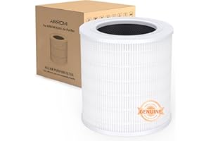 AIRROMI A2001 HEPA Air Purifier Replacement H13 Filter, 3-In-1 Original Filter, Remove 99.97% of 0.3 Micron Particle 1 Pack White Activated Carbon