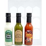 nicebottles Decorative Labels for Hot Sauce Bottles - 120 Blank Hot Sauce Labels, Perfect for 5oz Woozy