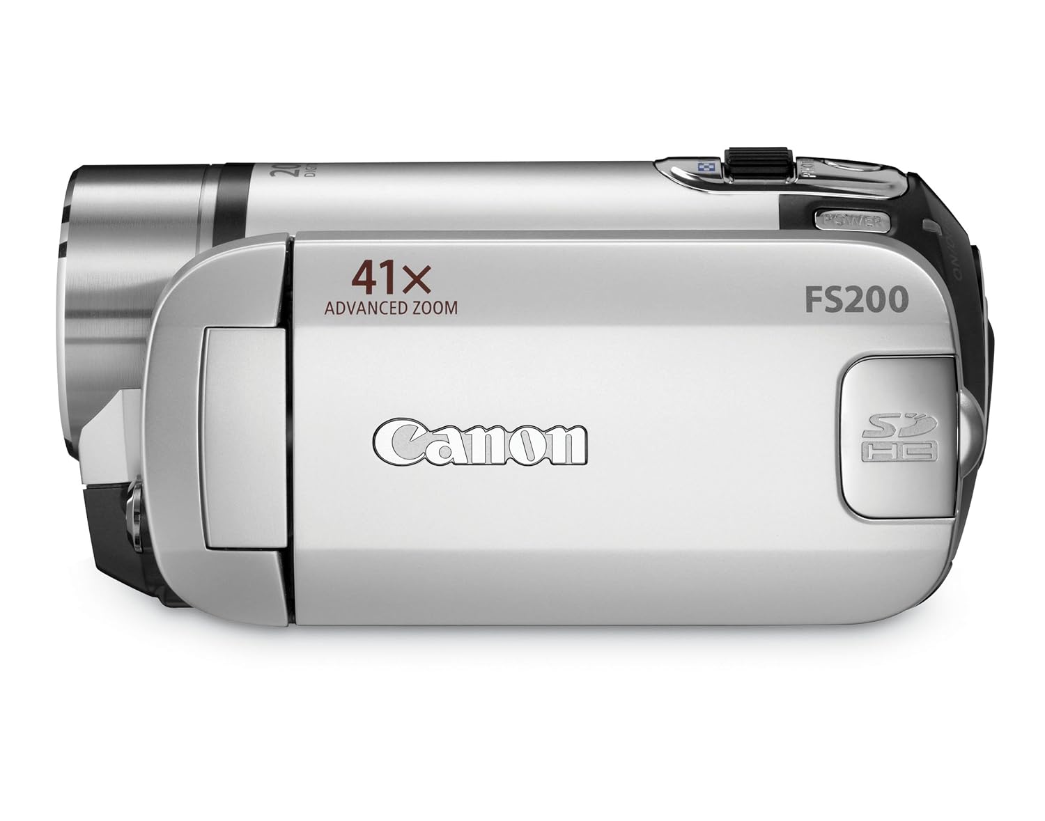 Amazon.com : Canon FS200 Flash Memory Camcorder w/41x Advanced Zoom (Misty  Silver) - 2009 MODEL (Discontinued by Manufacturer) : Used Camcorder Canon  ...