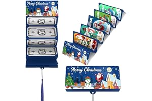 GENERIC Christmas Cash Gift Envelopes, Christmas Cash Envelopes With 10 Slots ForCash, ChristmasMoney Holders, 2026 New Creative ChristmasCash Surprise Envelope (Blue)