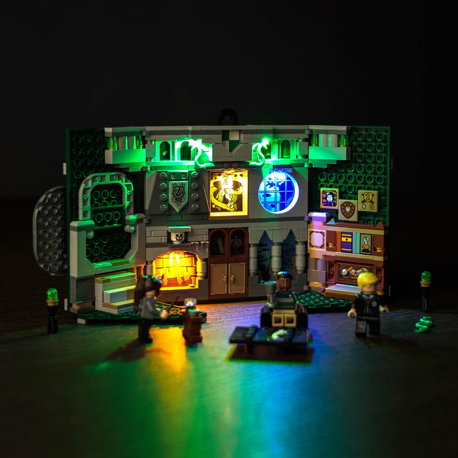 Light Kit for Lego Slytherin House Banner, Lighting Set for Lego 76410 Slytherin House Banner - Not Include Models, Just Light Kit (76410-Slytherin) — image 1