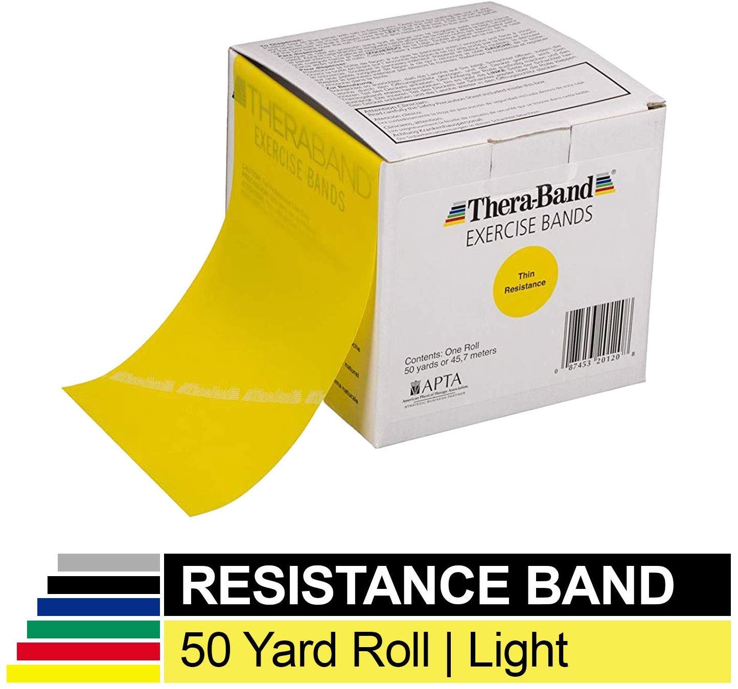 Buy Theraband 45.5m Light, Yellow TheraBand Exercise Band Online at