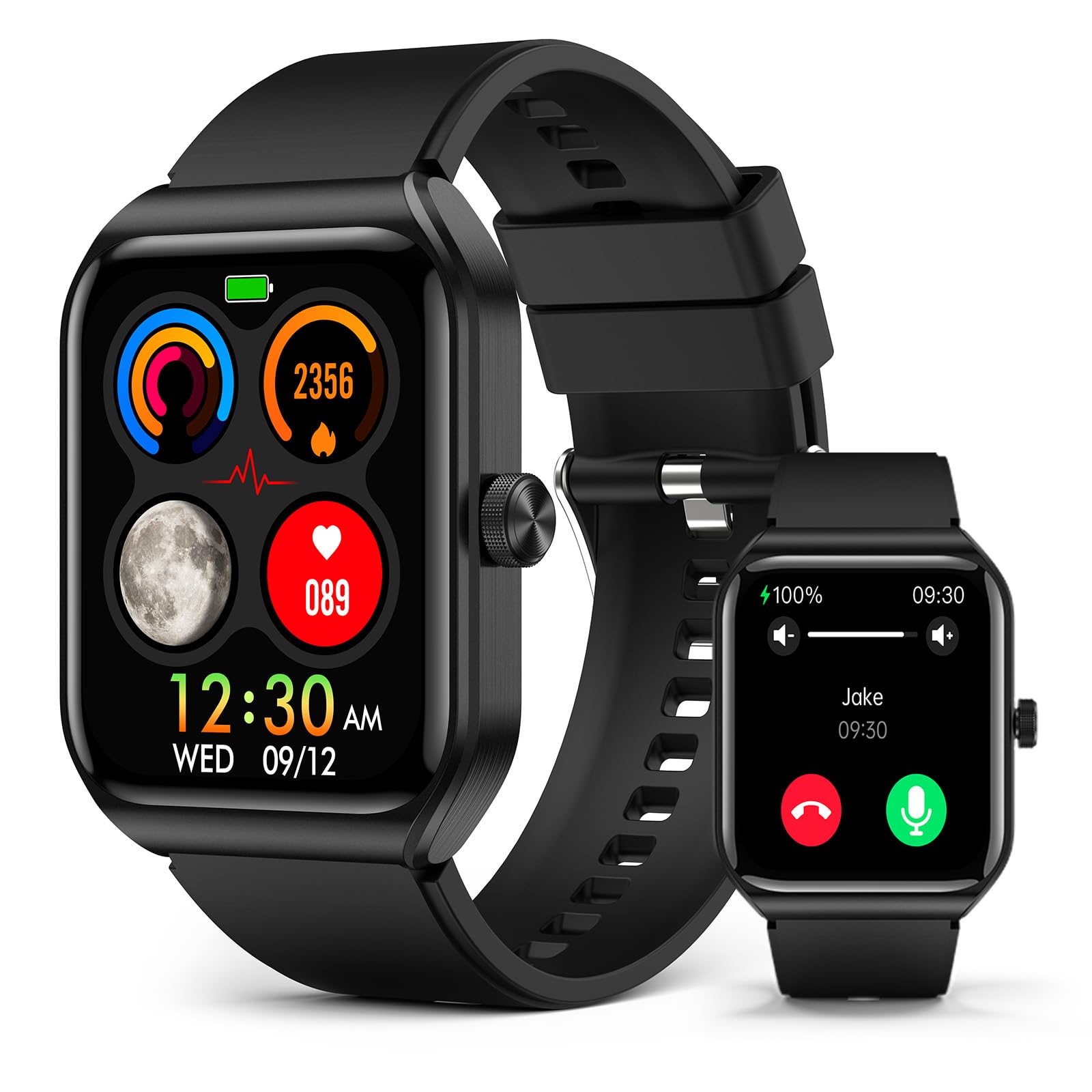 Photo 1 of BooaBei Smart Watch for Men Women with SOS Emergency Alert, 1.91" GPS Watcher with 100+ Sports Modes, Blood Pressure/Blood Oxygen/Heart Rate/Sleep Monitor, IP68 Waterproof Smartwatch for Android iOS