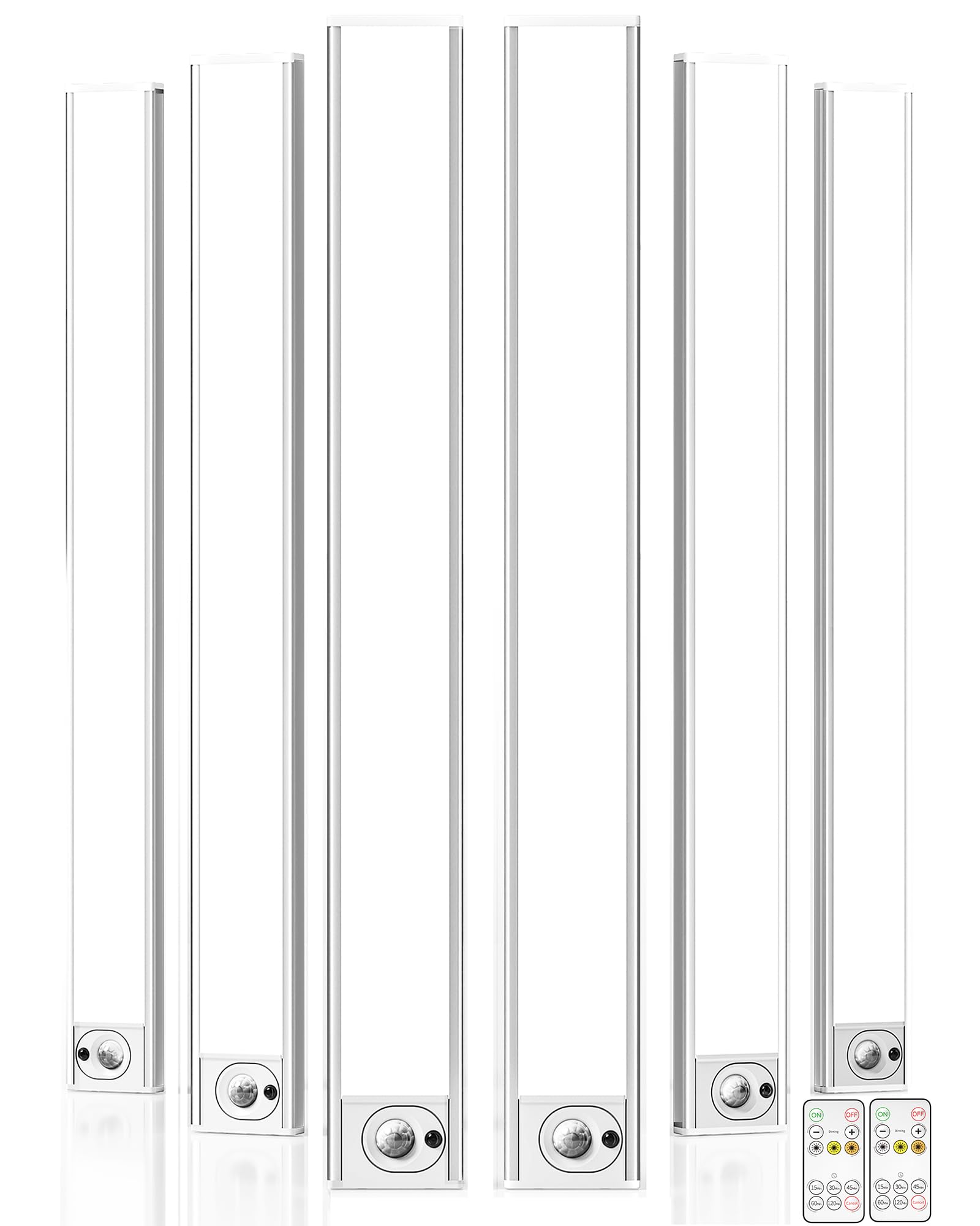 Photo 1 of **PARTIAL PACK** AMETHEUS 16inch Under Cabinet Lighting, Rechargeable Motion Sensor Light Wireless Indoor, Dimmable 3 Color Temps Closet Lights with Remote, Under Counter LED Lights for Kitchen, Stairs