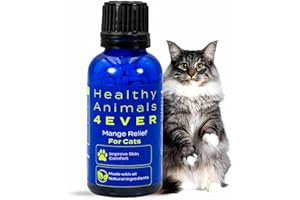 HEALTHYANIMALS4EVER HA4E - Mange Relief for Cats - Treatment for Itchiness, Scabs, & Hair Loss Caused by Mites - All-Natural, Homeopathic, Non-GMO, Organic, Gluten, Preservative & Chemical Free - 300 Tablets
