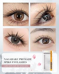 NAGARAKU Spikes Eyelash Extensions Wispy Lash