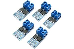 Kiro&Seeu 5PCS DC 5V-36V 15A(Max 30A) 400W Dual High-Power MOSFET Trigger Switch Drive Module 0-20KHz PWM Adjustment Electronic Switch Control Board Motor Speed Control Lamp Brightness Control