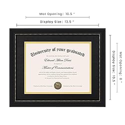 upsimples 11x14 Diploma Frame with High Definition