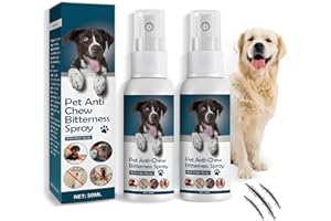 MNQAXZ No Chew Spray for Dogs,Bitter Spray for Dogs To Stop Chewing,Cat Deterrent or Repellent Spray for Furniture,Pet Corrector Spray for Dogs,Anti Scratch Sat Spray with Alcohol Free, Non-Toxic (2 PCS)