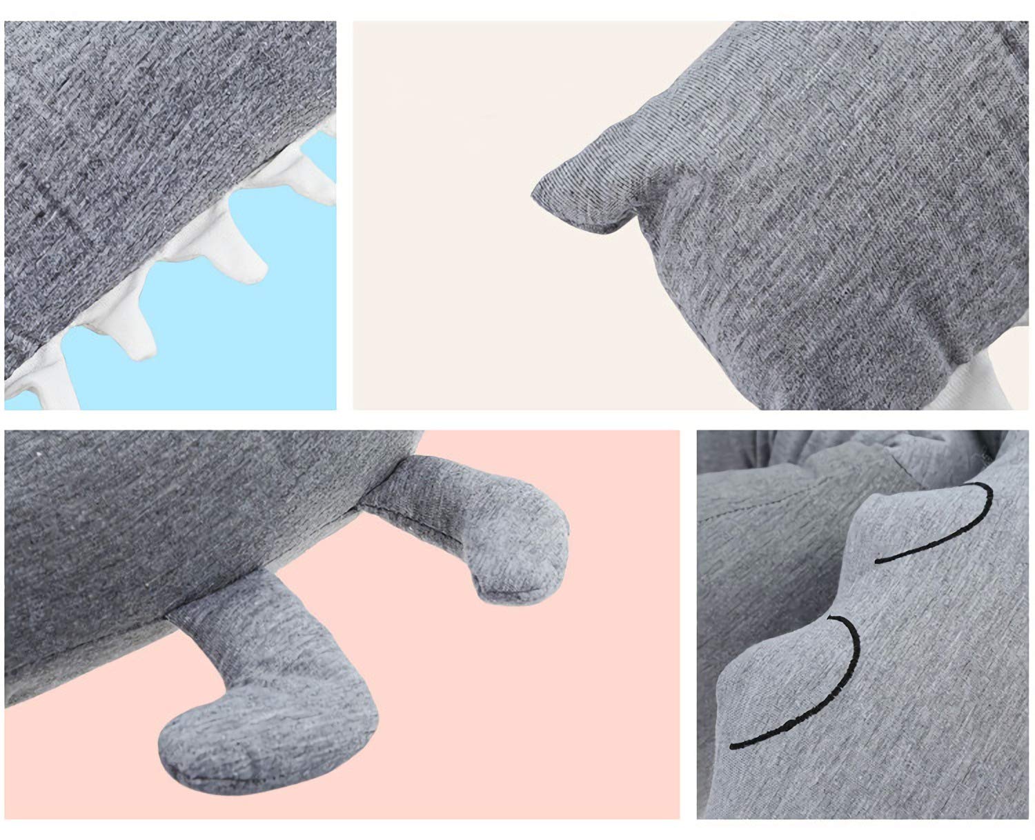 Knotted Bumper Bed Baby Woven inches（1.85m）) 73 (Crocodile