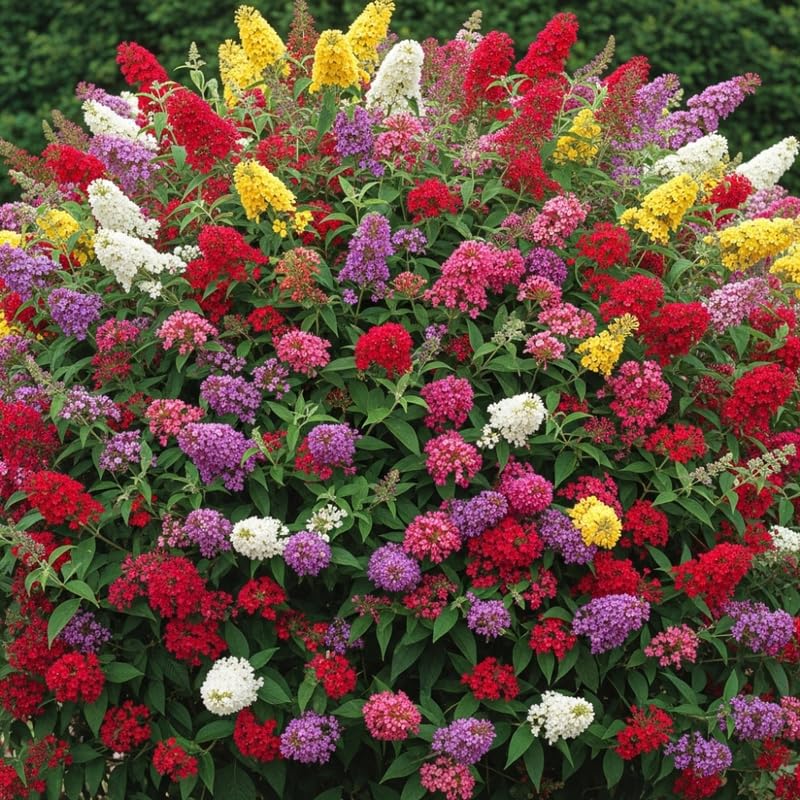 Buddleia Butterfly Bush Live Plant - Well Rooted Shrub, 5 to 10 Inches Tall, Attracts Butterflies, Low Maintenance
