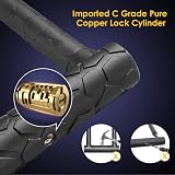 MOMIMO Bike Lock Heavy Duty U Lock with 4ft Cable Shackle 0.86 in Keyed view 3