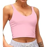 Dragon Fit Sports Bra for Women Longline Padded Bra Yoga Crop Tank Tops Fitness Workout Running Top