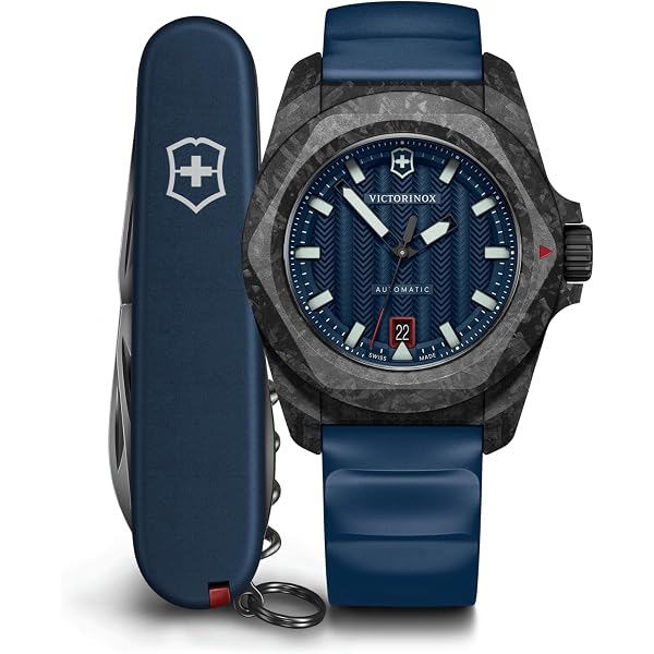 Amazon.com: Victorinox 242021.1 I.N.O.X. Auto 41, BLK, GRN dial