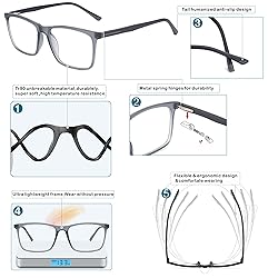 Nearsighted Glasses for Distance Vision, Men Near