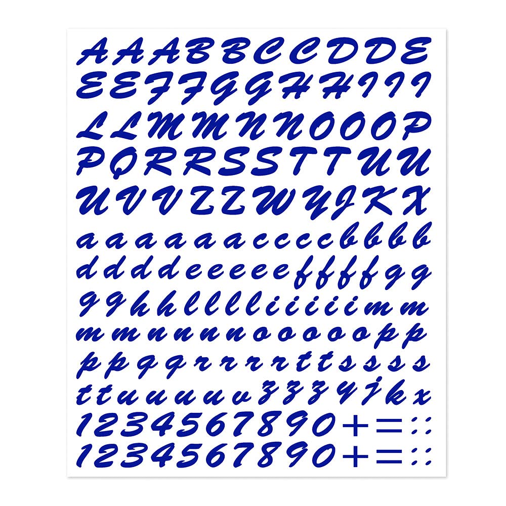 Letter Kit Stickers, Blue
