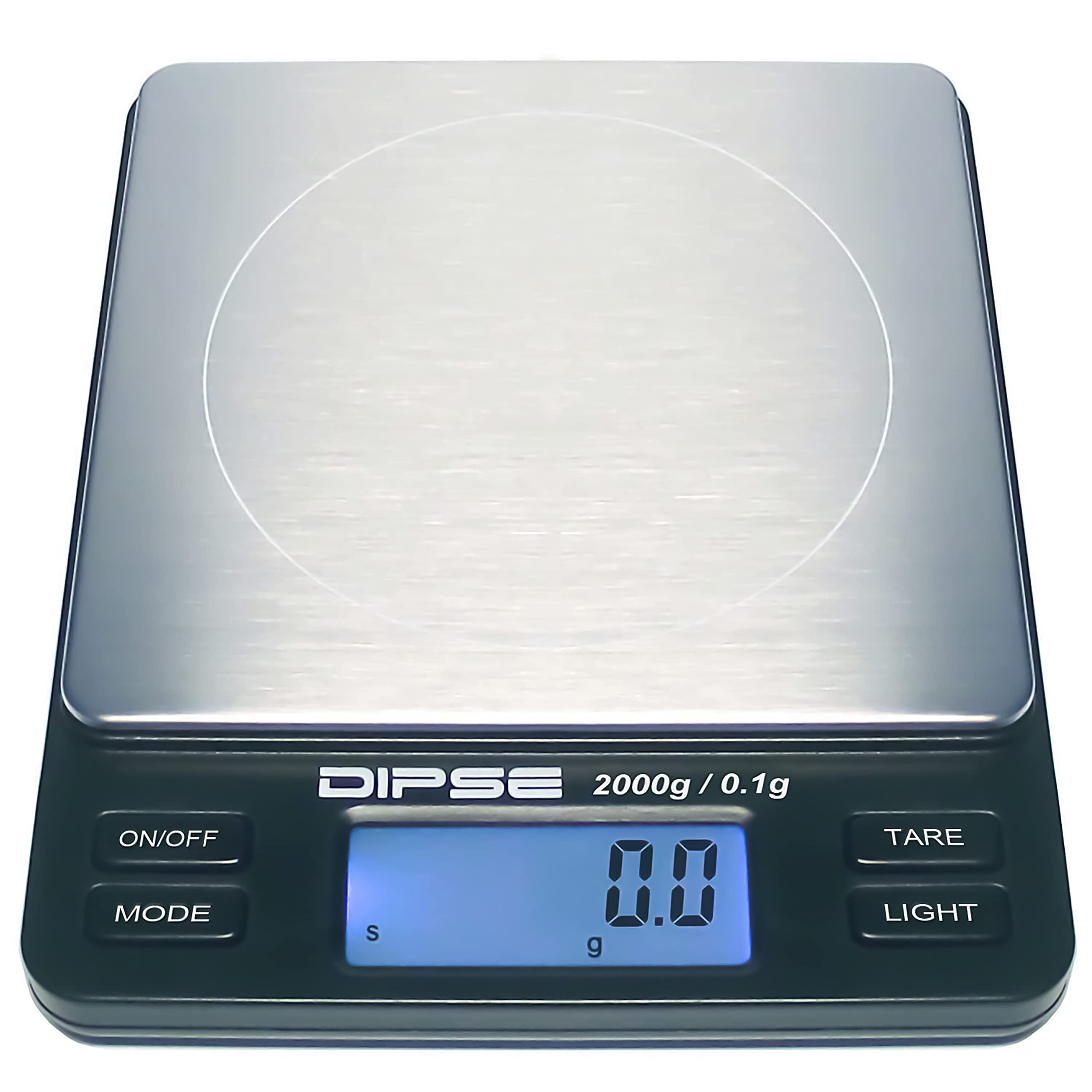 Digital Scales TP Series, Accurate High-Precision Pocket Scales, Gold Scales with Extra-Large Weighing Surface, 2000g x 0,1g