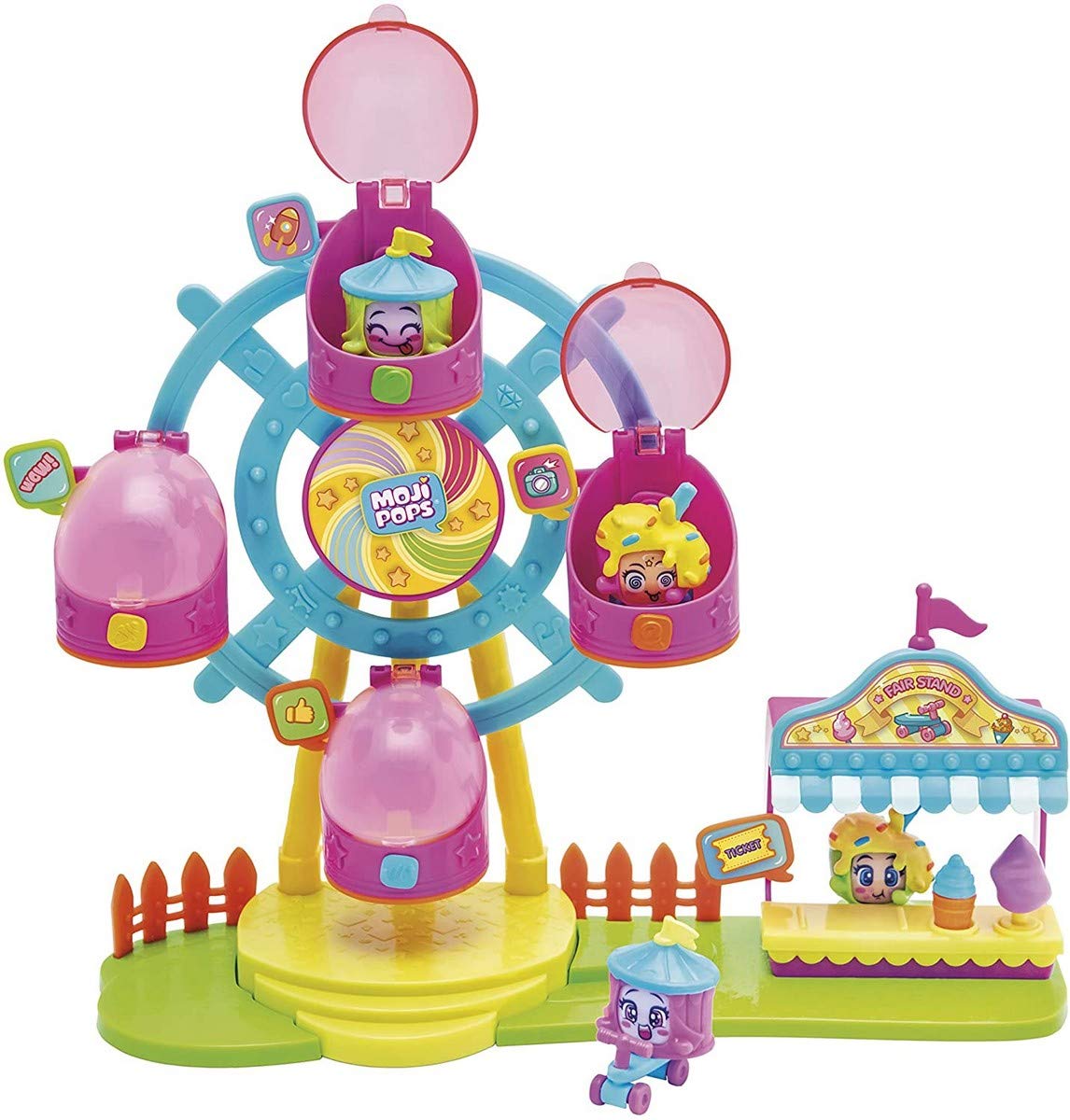 MOJI POPS - Ferrys Wheel (PMPSP114IN00) with 2 Exclusive Figures and Variety of Accessories
