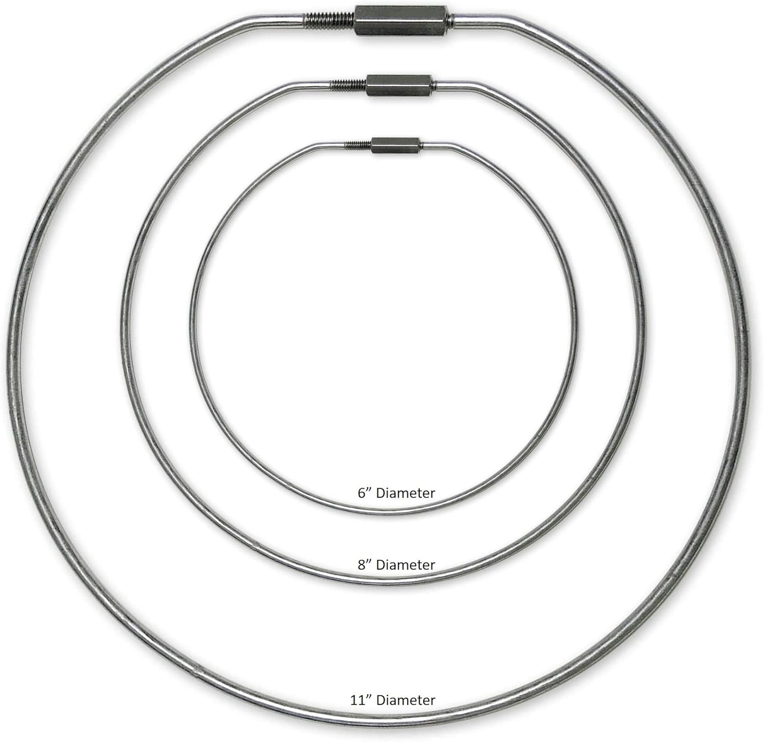 Lucky Line 8" Threaded Locking Key Rings, 1 Key Ring (7981) : Office Products