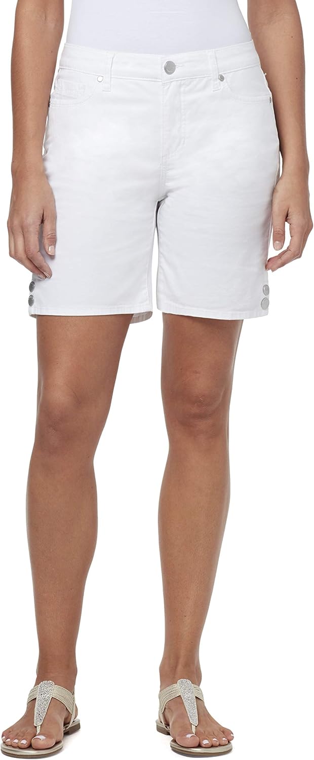 Bandolino Women's Amalia Classic High Rise 6" Jean Short at  Women’s Clothing store
