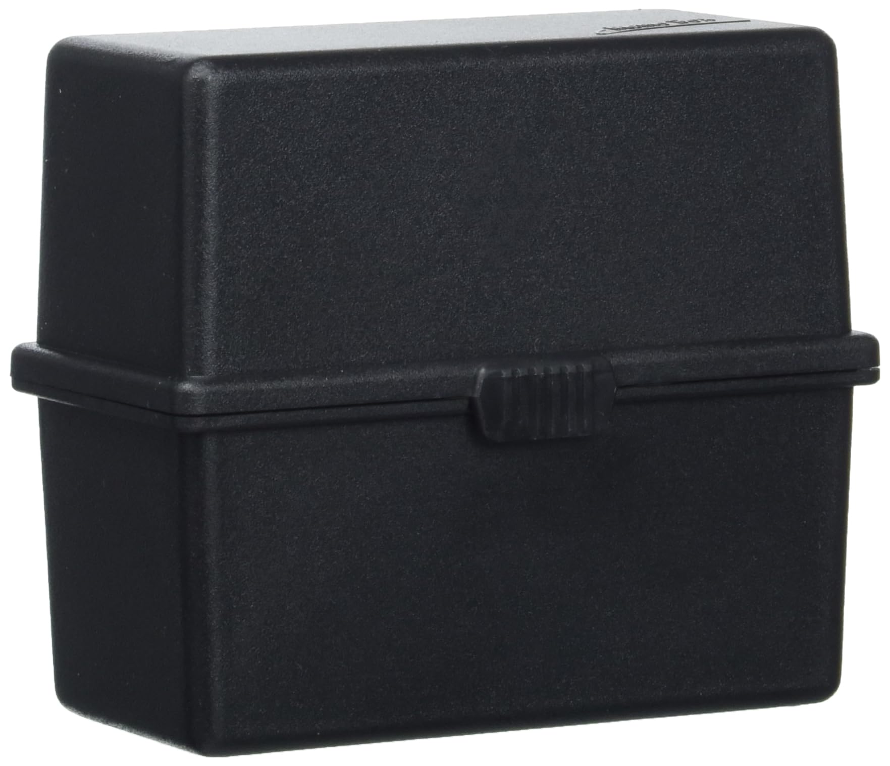 Exacompta - Ref 50614D - Office Memo-Box - 49 x 88 x 77mm in Size, Suitable for A8 Business Cards, Snap Lock Closure, 100 x A8 Business Cards & Index Supplied - Black