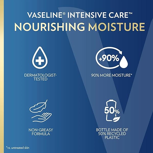 VASELINE NOURISHING MOISTURE NOURISHING MOISTURE BODY LOTION FOR DRY SKIN, MADE WITH ULTRA-HYDRATING LIPIDS + PURE OAT EXTRACT FOR NOURISHED, HEALTHY-LOOKING SKIN 20.3 OZ