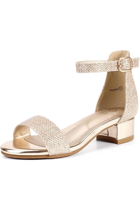 Zapatos De Tacon Niña Zapatos De Princesa Con Purpurina Para Niña