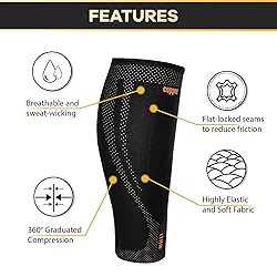Copper Calf Compression Sleeves for Men and