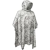 Eosphorus Multicam Alpine Snow Camo Hooded Poncho Winter Camouflage Ultra-Thin Windbreaker Hunting Apparel
