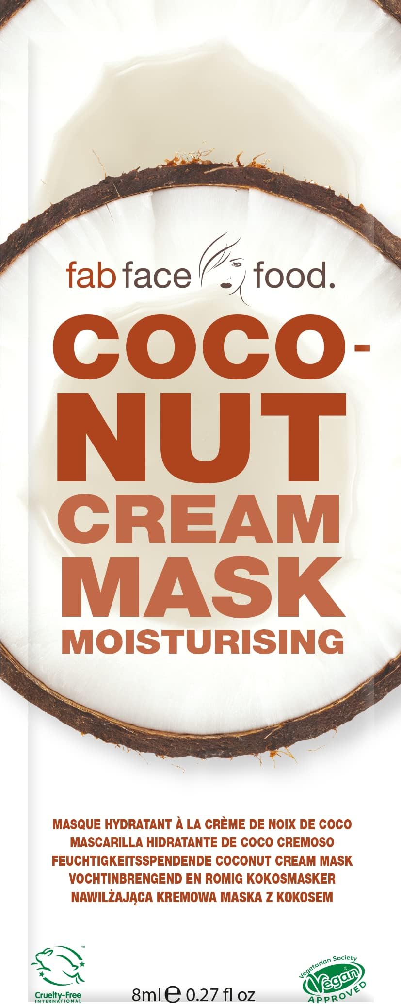 Montagne Jeunesse Fab Face Food Coconut Cream Moisturising Mask 8ml