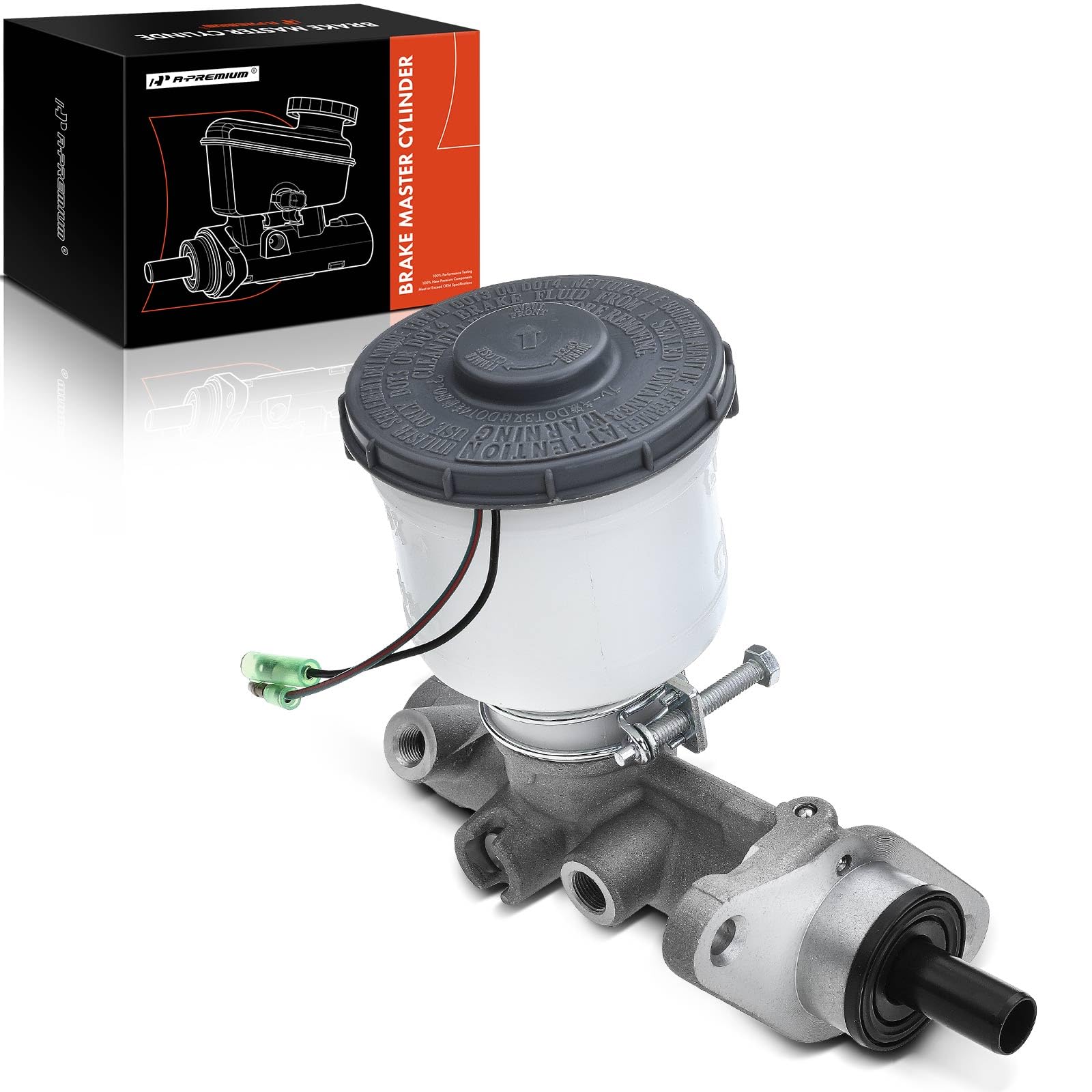 Photo 1 of A-Premium Brake Master Cylinder with Reservoir and Sensor Compatible with Honda Vehicles - Civic 1992-1995, Civic del Sol 1995-1997, fits model with 4-Wheel ABS - Replace OE# 46100SR3831