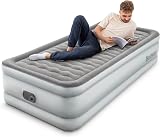 Bestway TriTech Single Size Air Bed with Built-In Electric Pump Grey