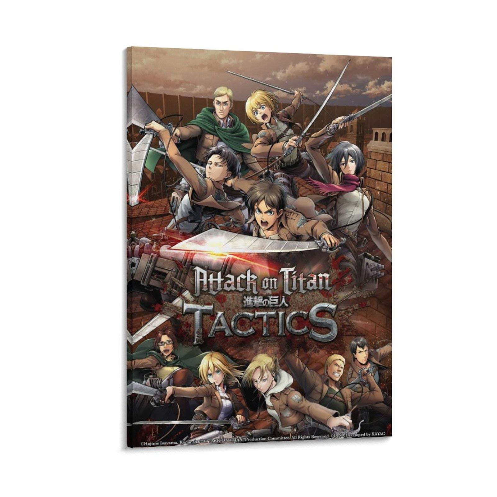 Attack on Titan Season 4 Eren Jaeger 9 Poster Decorative Painting Canvas Wall Art Living Room Poster