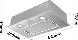 CIARRA Integrated Cooker Hood 52cm CBCS5913A Stainless Steel 3 Speed view 6