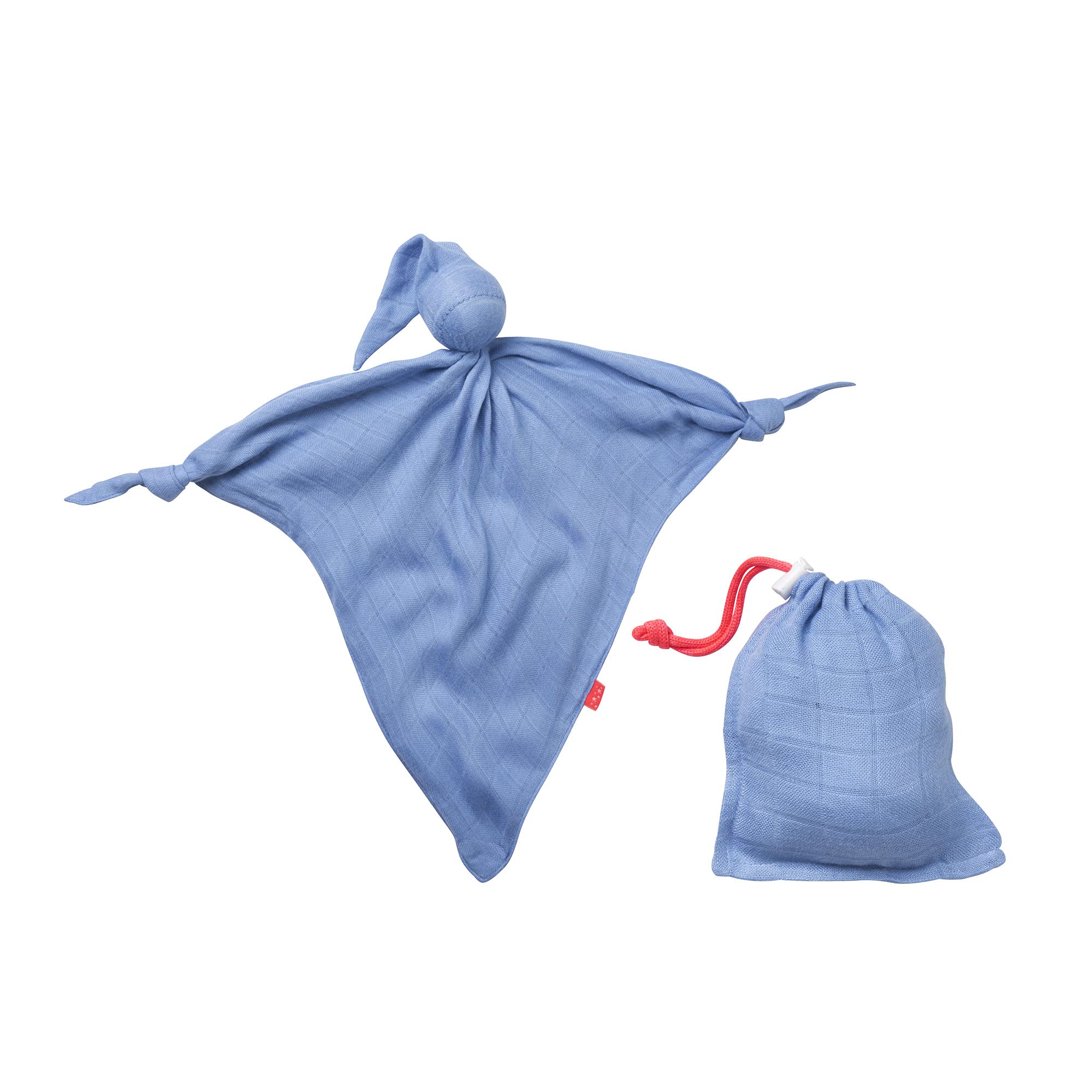 Cuski Bamboo Muslin Baby Comforter, Mussi Cuski Denim, Denim Blue