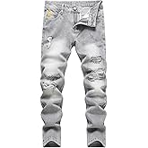 Lanscadran Boy's Skinny Fit Fashion Jeans