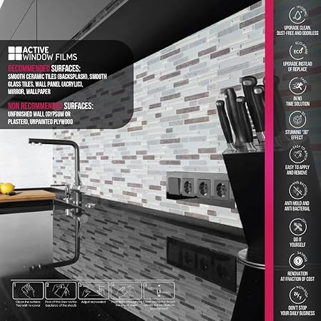 Luxury 3d Effect Self Adhesive Gel Mosaic Tile Wall Transfer