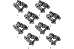 XTHROTSENK 8 Pcs Roller Chain Offset Link #40, Half Link Roller Chain, Crank Link, Standard Chain End Connector Split Links