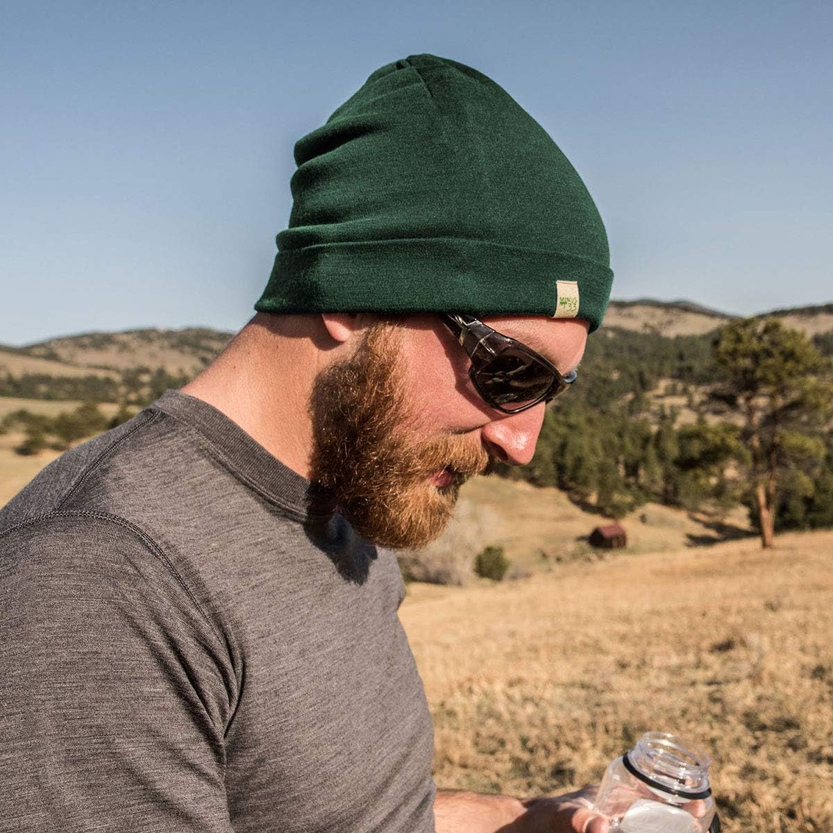Minus33 Merino Wool Ridge Cuff Beanie Blaze Orange One Size: Clothing