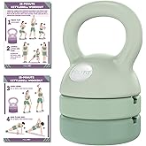 Polyfit Adjustable Kettlebell | 5 lb - 12 lb | Kettlebells Weights Set for Home Gym | Kettle Bell Sets for Women at Home