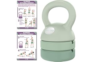 Polyfit Adjustable Kettlebell | 5 lb - 12 lb | Kettlebells Weights Set for Home Gym | Kettle Bell Sets for Women at Home