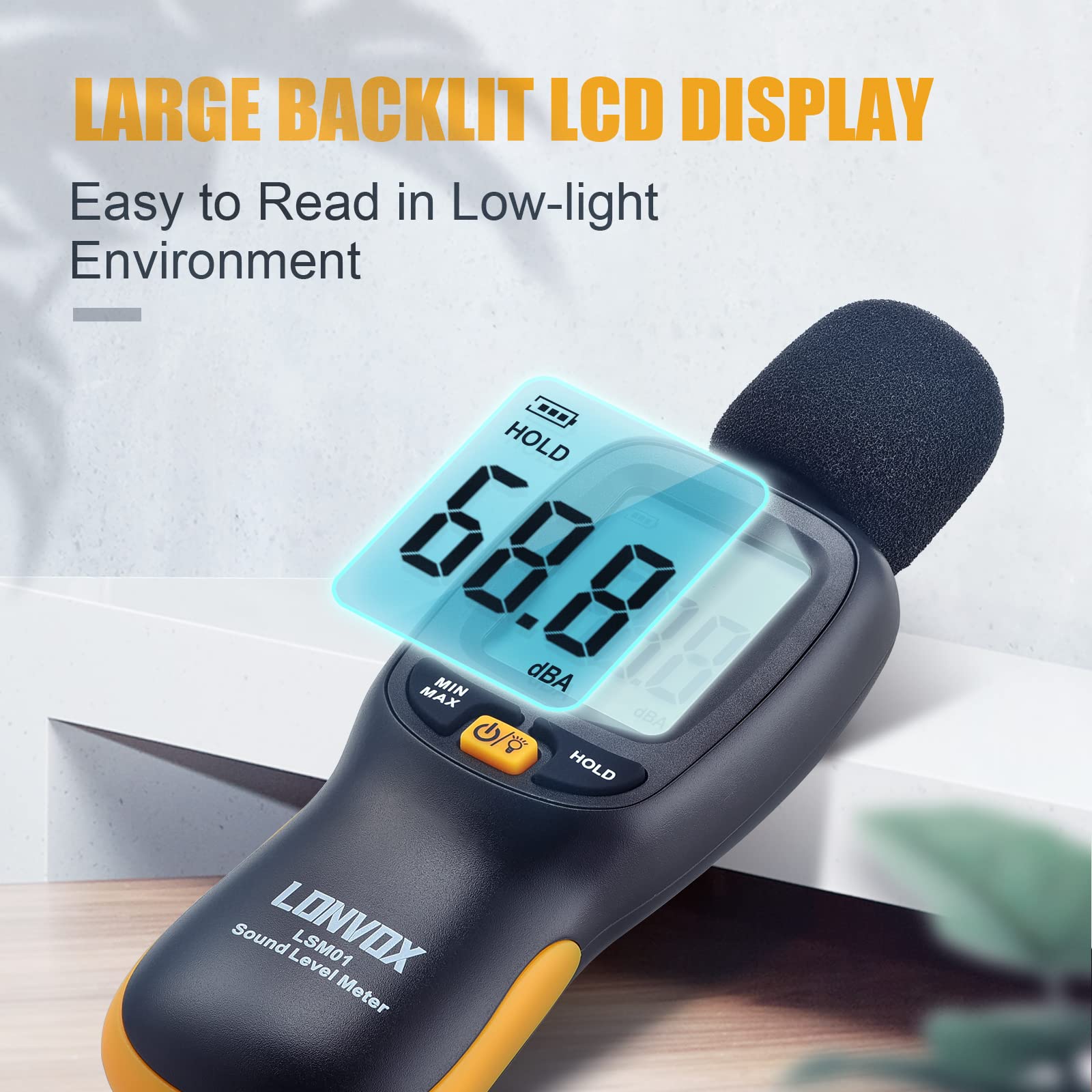 Mua Decibel Meter, LONVOX Digital Sound Level Meter with 30 to 130 dBA ...