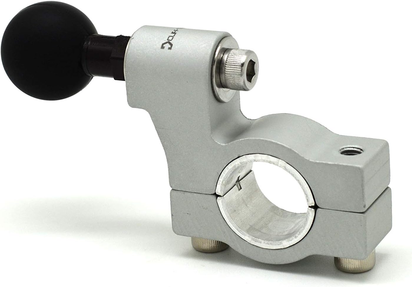 Cliff Top Motorcycle 1" Handlebar Mounting Base with 1 inch Ball (Silver) - Image 5