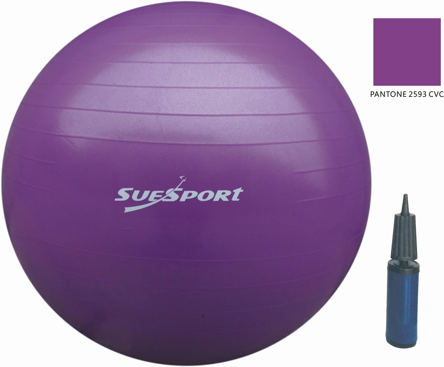 SUESPORT 1000lbs Static Strength Anti-Burst Exercise Ball Kit With Pump, Body Balance Ball, Yoga Ball, Exercise Stability Ball, 3-Size Available