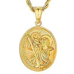 KRKC&CO Coin Necklace Pendant, Gold Medallion