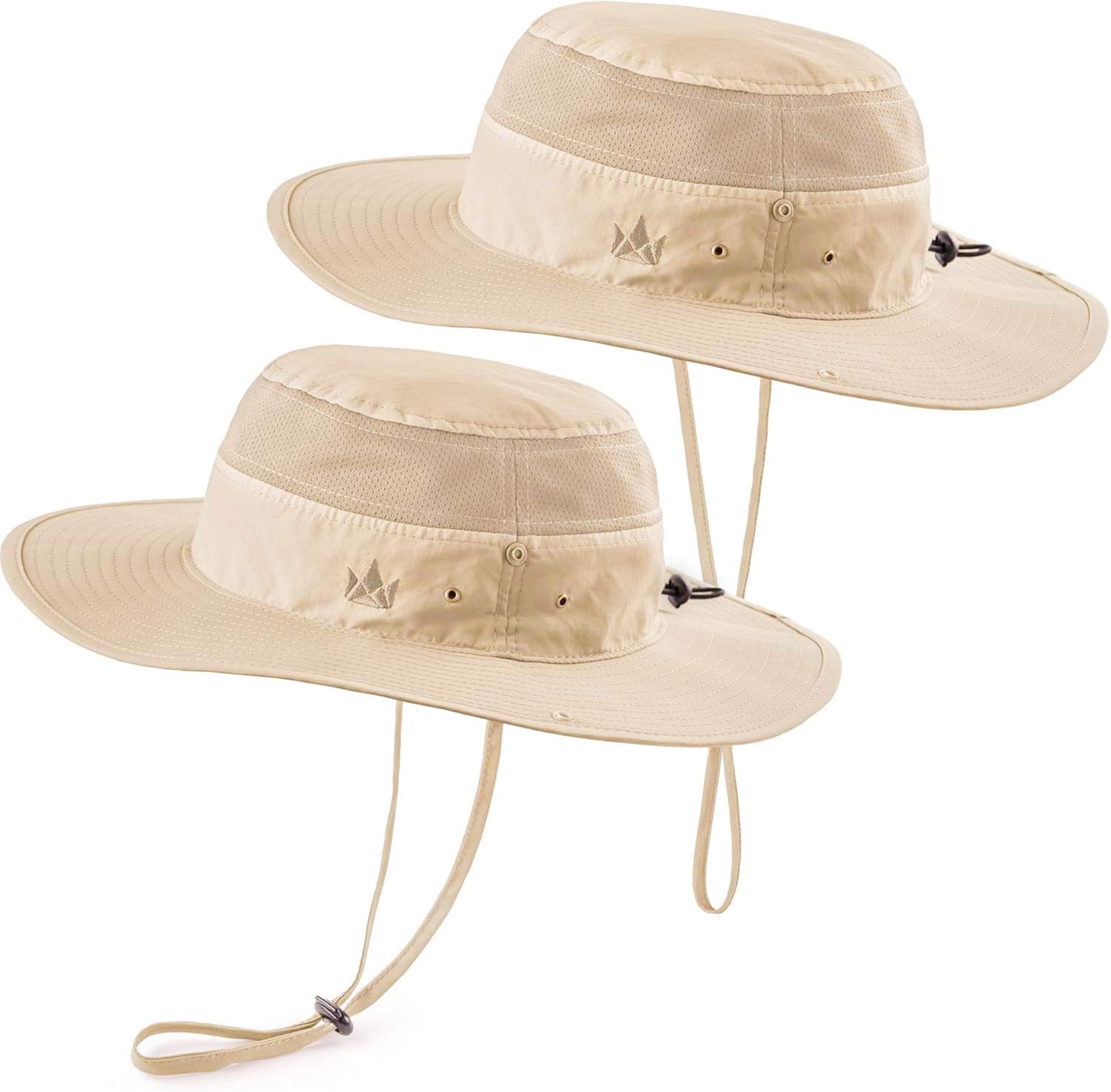 The Friendly Swede Sun Hat 2-Pack - Fishing Boonie Hat for Safari (Khaki): Clothing