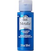 FolkArt Blue Sapphire Metallic Acrylic Paint, 2 Fl Oz (Pack of 1)