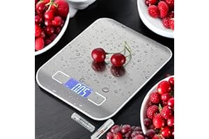 Digital Kitchen Scale, Highly Accurate 5000g/11lb x 0.1oz, Food Scale for Cooking, Baking and Weight Loss, Kitchen Scale with