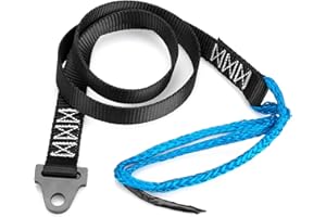 64 Inch Plow Strap for ATV UTV Winch, Heavy Duty Snow Plow Lift Strap, 3200lb High Tensile Strength Winch Snow Plow Straps fo