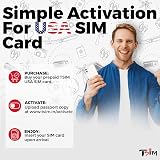 TSIM USA 5G SIM Card 12GB 1 Month Hotspot Unlimited International Calls view 2